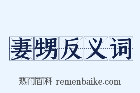 妻甥反义词是什么意思的图片